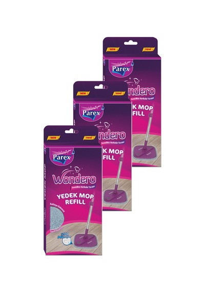 Wondero Yedek Paspas Mop Refill 3 Lü Set