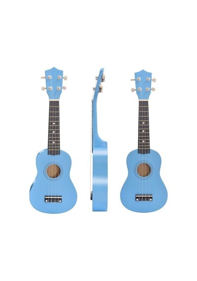 Soprano Açık Mavi Ukulele 54cm Kılıf Ve Pena