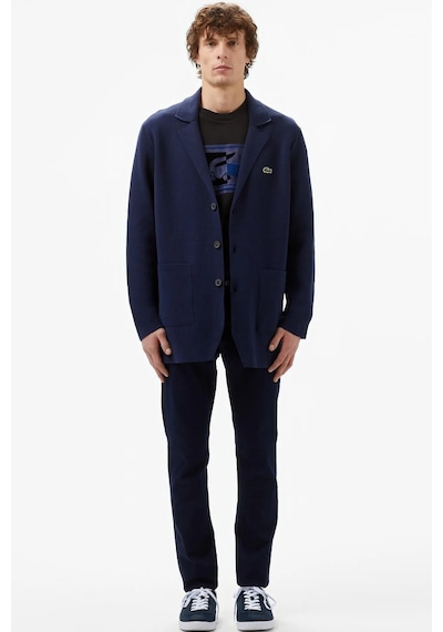Lacoste Men's Classic Fit V Neck Cardigan Erkek Classic Fit V Yaka Triko Hırka Lacivert Lacivert