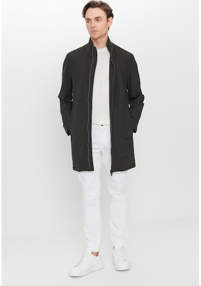 AC&Co / Altınyıldız Classics Erkek Hakı Standart Fit Normal Kesim Dik Yaka Yan Cepli Trençkot Haki AC&Co / Altınyıldız Classics Erkek Hakı Standart Fit Normal Kesim Dik Yaka Yan Cepli Trençkot Haki