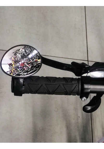 Xbyc 4018 Gidon Bağlantılı Ayna 360 Derece Dönen Geniş Açılı Mini Bisiklet Scooter Ayna Dikiz Aynası