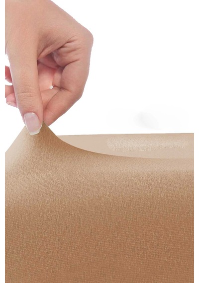 Çift Kişilik Düz Penye %100 Pamuklu Lastikli Çarşaf 180x200 Newsheet Kahverengi Çok Renkli