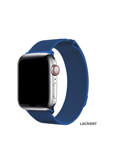 Apple Uyumlu  Watch Kordon 2 3 4 5 6 Se 7 42 44 45 MM Hasır Metal Kordon