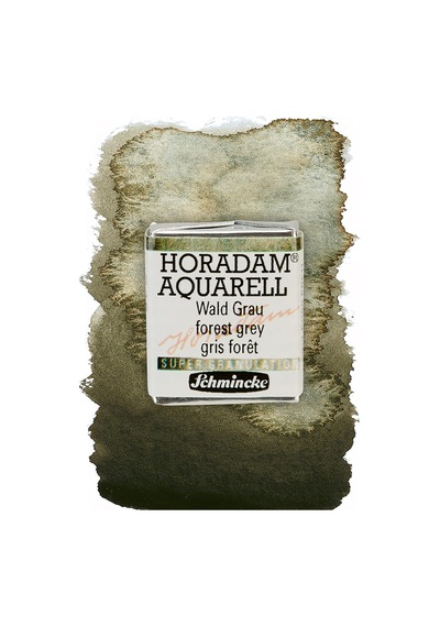 Schmincke - Horadam Aquarell, Süper Granülasyon, 14 945 044 Orman Grisi, 1/2 Tava, Çok Güçlü Granül Renkleri, E Genel