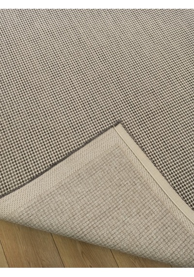 Çam Halı Sisal 9213 Gri / Beyaz Bordürlü Jüt Sisal Kilim