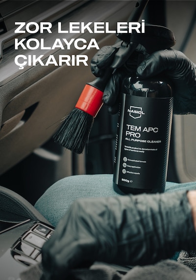 Nasiol Tem Apc Pro Araç içi Çok Amaçlı Konsantre Temizleyici 500 G Koltuk Döşeme Plastik Temizleyici