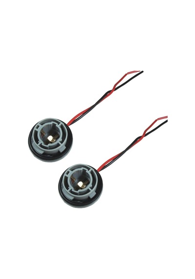 2 Adet P21w 93 Ampul Soketi ve Ampul Takımı 12 Volt Kablolu