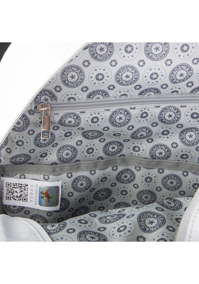 Nas Bag Unisex Büyük Boy Su Geçirmez Waterproof Hafif Sırt Çantası Çok Gözlü Beyaz