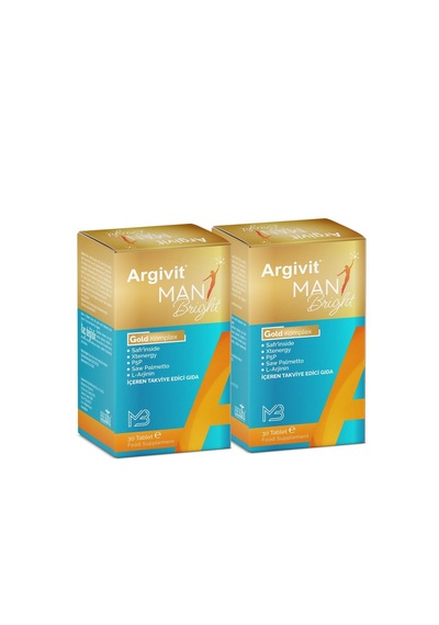 Argivit Man Bright Tablet 30 Tablet 2'li Paket