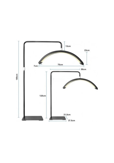Ay Model 80 Watt Sedye Yanı Kalıcı Makyaj Dövme Işığı 28 İnch Mc-4356 Beyaz