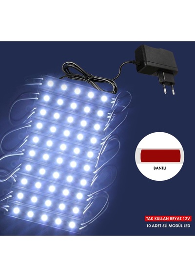 Ledwell Dekoratif Led Bantlı Beyaz 150cm Tak Kullan