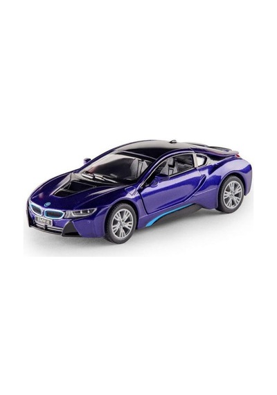 Kinsmart Bmw İ8 Metal Diecast Çek Bırak 1:34 Ölçek Araba Mor
