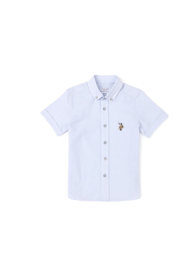 U.s. Polo Assn. Erkek Çocuk Açık Mavi Gömlek Kısa Kollu 50284019-vr003 Mavi