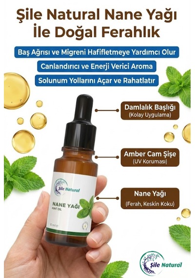 Nane Yağı - Konsantrasyon & Odaklanma Destekli Saf Uçucu Yağ - Mentol Etkili 10 Ml