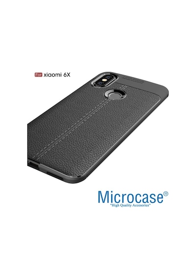 Xiaomi Mi A2-6X Leather Tpu Silikon Kilif + Tempered Glass Cam 266277350 - Seçenek / Cam Koruma-Cam Istiyorum