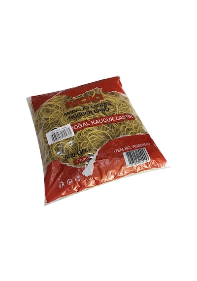 Noki Ambalaj Lastiği Doğal Kauçuk 7 Cm 500 Gr. Sarı Rbr7500S