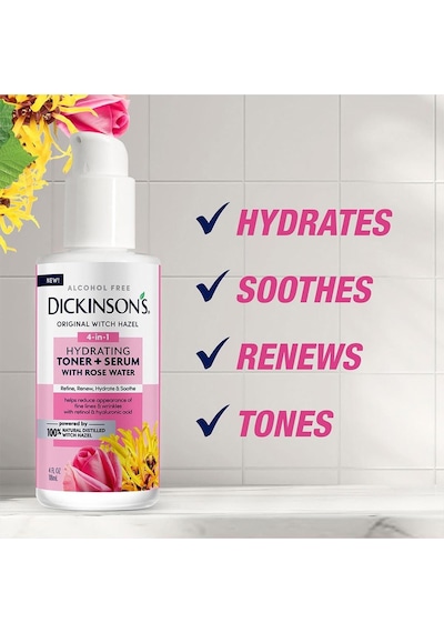 Dickinson's Cadı Fındığı Ve Gül Suyu Özlü Nemlendirici Tonik + Serum 118ml