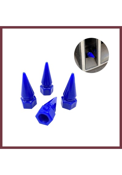 Storeşahin Sivri Mermi Sibop Kapağı Plastik 4'lü 32mm Mavi Shn0720