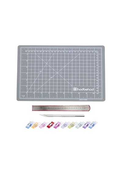 A3 Gri Renk Çift Taraflı Hobi Kesim Matı Tablası Set 45 Cmx30 Cm