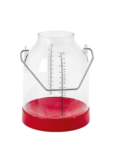 Kırmızı Şeffaf Güğüm 30 L