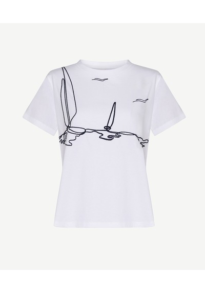 Yargıcı Regular Bisiklet Yaka Kısa Kol T-shirt 26ykts9018x 006 Ekru