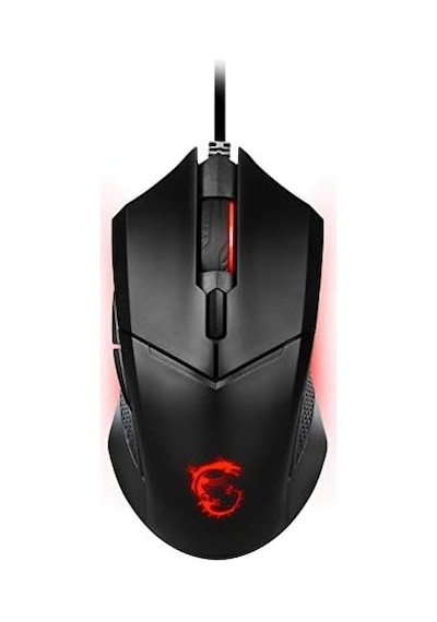 Msı Gg Clutch Gm08 Gamıng Mouse 4.200 Dpı Pıxart Paw3519 Optık Sensor Red Led 1.8m Kablo Ayarlanabılır Agırlık Altın Kaplama Usb Baglantı Oyuncu Faresı