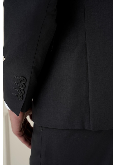 Efor Slim Fit Çift Yırtmaç Mono Yaka Klasik Antrasit Takım Elbise Tk 912 Antrasit