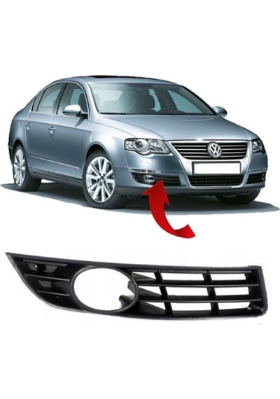 Passat B6 Sis Farı Kapağı Sağ Sisli Tip 3c0853666a 2006 2010