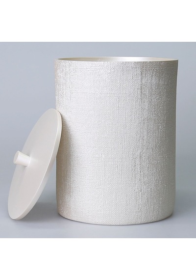 Linen Çöp Kovası İnci Siyah