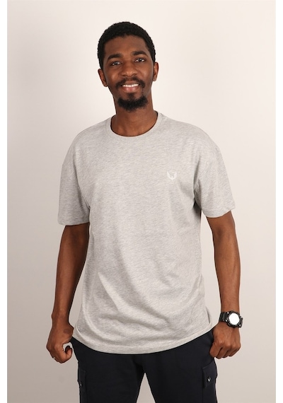 Erkek Bisiklet Yaka Oversize T-Shirt (539530705)