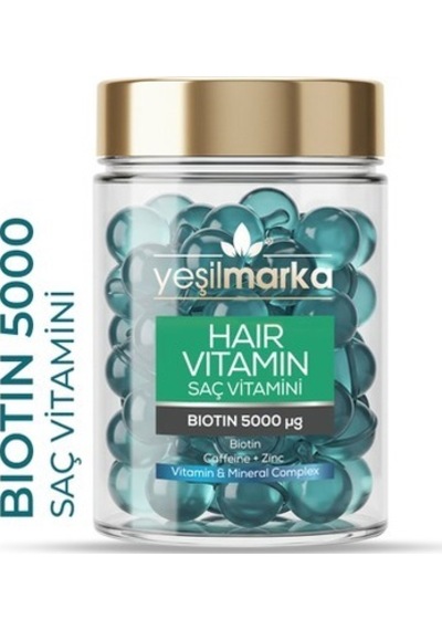 Yeşil Marka Saç Vitamini Biotin Kafein