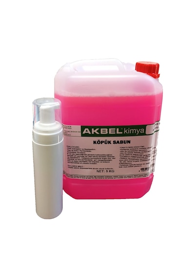 Akbel Kimya Köpük Sabun 5 KG + Köpük Yapıcı Dispanser