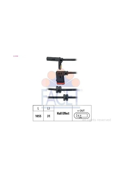 Facet 210189 Abs Sensoru Arka 131614 A2045400317 A2045401317
