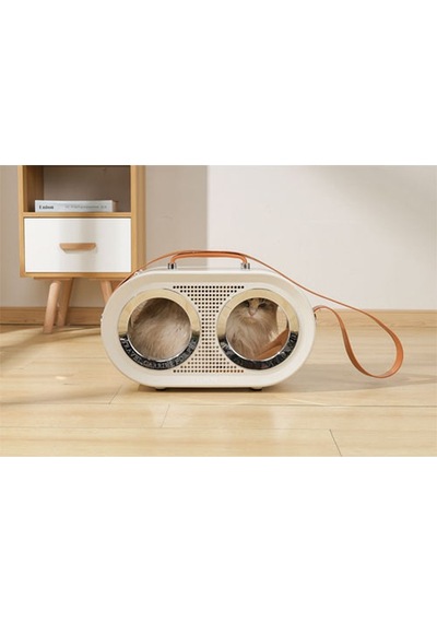 M-Pets Radio Kedi ve Küçük Irk Köpek Taşıma Çantası Beyaz 50 x 23 x 31 CM