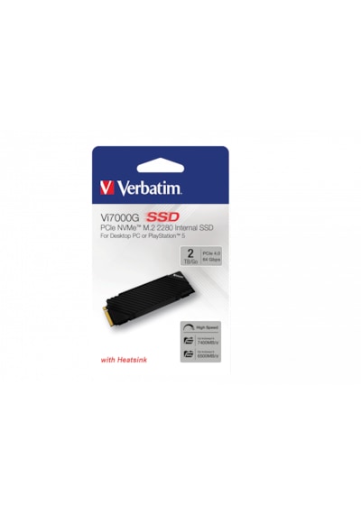 Verbatim Vi7000G 2TB 7000MB - 6500MB Playstation 5 Uyumlu M2 NVMe PCIe Gen 4 SSD