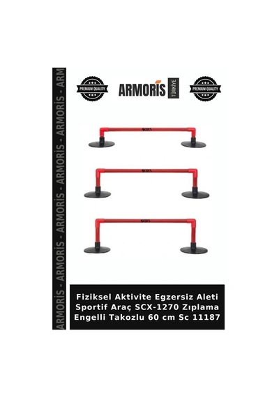 Fiziksel Aktivite Egzersiz Aleti Sportif Araç Scx-1270 Zıplama Engelli Takozlu 60 Cm Sc 11187 Çok Renkli