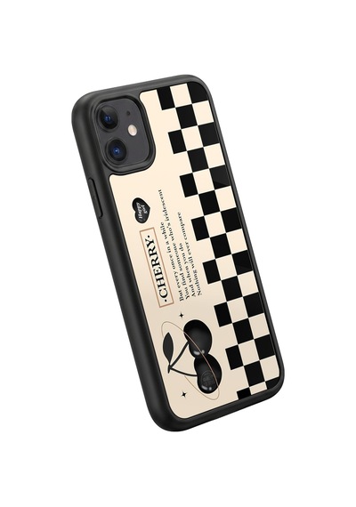 İphone 11 Uyumlu Cherry Desenli Kamera Korumalı Darbelere Dayanıklı Kılıf 1127-cherry-iphone11