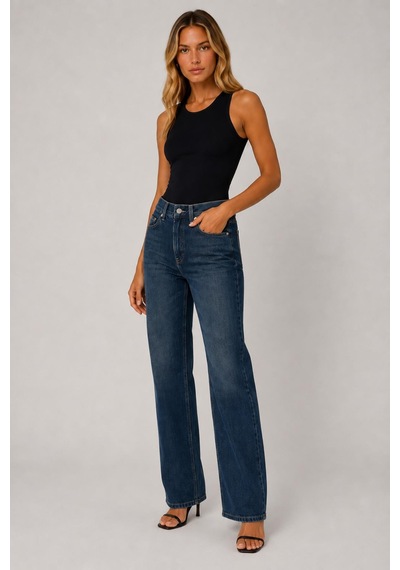 Alexandergardi Straight Fit Denim Pantolon Mavi