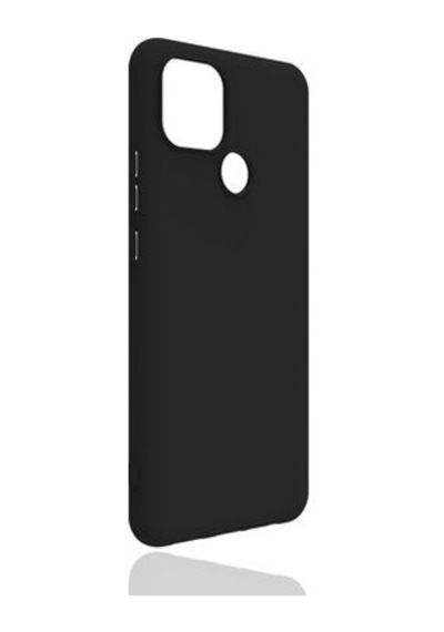Realme C25 Kılıf Esnek Ve Hafif Yapılı Soft Touch Premium Silikon Kapak Ryc/biye Siyah
