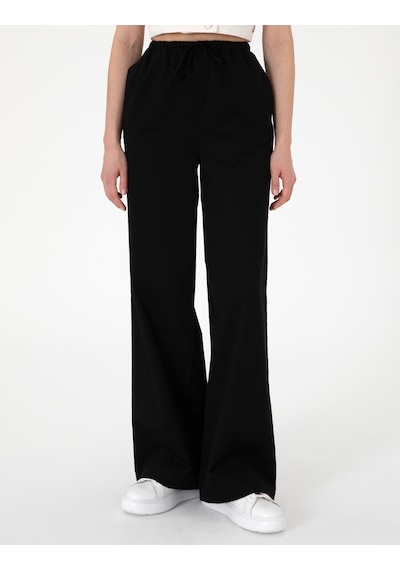 Pierre Cardin Kadın Siyah Pantolon Kanvas-chino 50313136-vr046 Siyah
