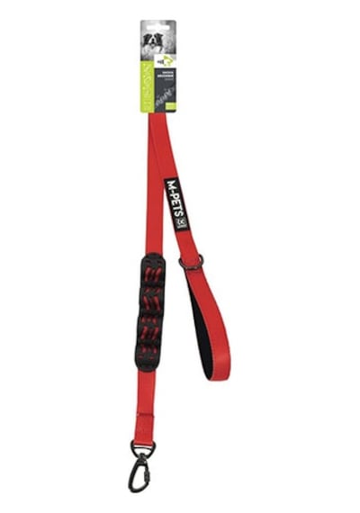 M-pets Flex Köpekler İçin Şok Emici Gezdirme Kayışı Kırmızı-siyah 120 Cm 244-58048.01 Çok Renkli