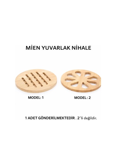 Mien Bambu Yuvarlak Nihale Ahşap
