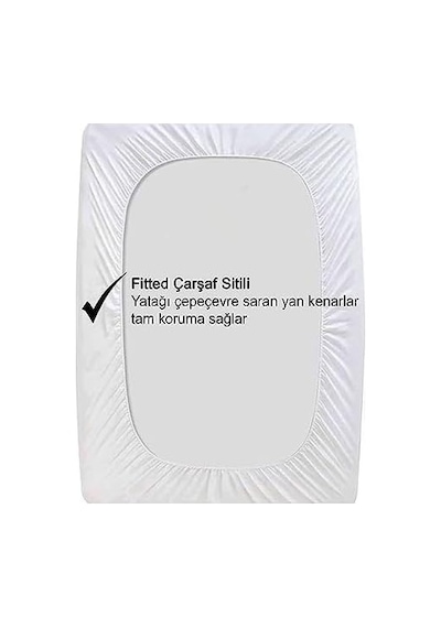 Vionel Home%100 Pamuk, Full Kenar Fitted Sıvı Geçirmez,tek, Çift Kişilik Bebek Yatak Koruyucu Çarşaf Alez 90x200 Açik Mavi