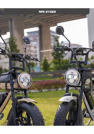 Ape Ryder Genon Ultra 750w Elektrikli Bisiklet Ayna Çanta Ve El Gazıi Siyah