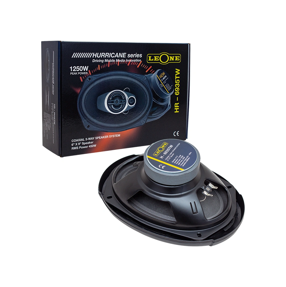 Leone Hr-6935tw 1250 Watt 6 X 9 Kapaklı Çiftli Takım Oval Hoparlör 1 Adet