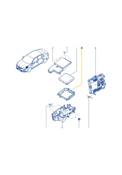 Sigorta Kutu Kapağı Upc Beyin Suportu Renault Megane 4 Talisman 284b51057r Mais Diğer