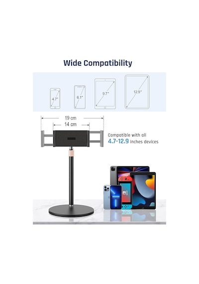 Masaüstü Metal Telefon Ve Tablet Tutucu Stand Açı Ve Yükseklik Ay
