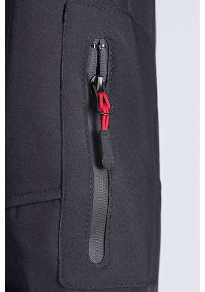 Vatan Tekstil Suya Dayanıklı Slim Fit Softshell Kapüşonlu Erkek Mont Siyah