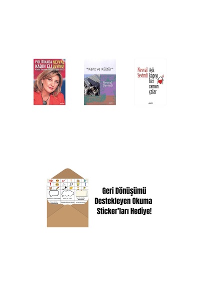 Politikada Kadın Eli + Kent Ve Kültür + Aşk Kapıyı Her Zaman Çalar + Okuma Sticker'ları