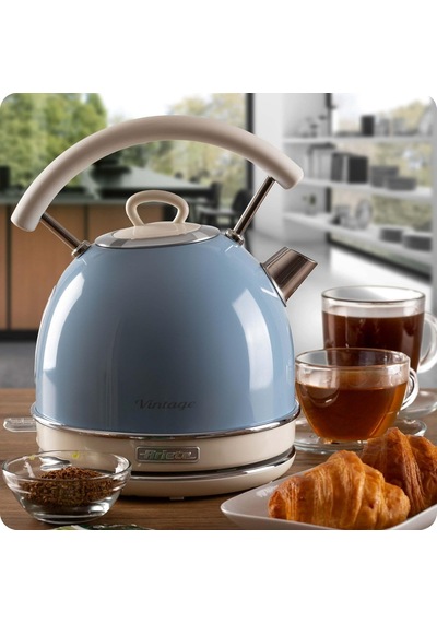 Ariete Vintage Dom Su Isıtıcı Mavi 2877/05 - Retro Kettle, 2000 W